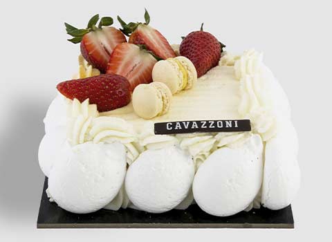 Torta Mousse Mascarpone e Fragola - Pasticceria Cavazzoni Fano